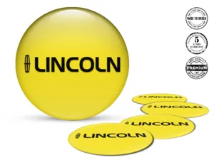 Lincoln Adesivo Silicone Edizione Decalcomanie Cerchio Pregiate